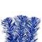 Artificial Tinsel Christmas Tree - 7' - Blue - Unlit